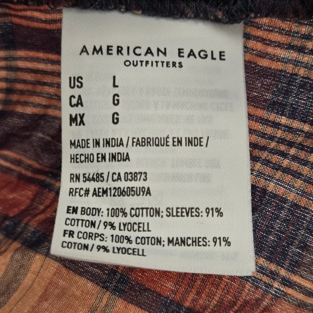 American Eagle V-Neck Babydoll Blouse Size L - Picture 10 of 12